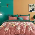 Kiff Carnation Ii Pink-blue Bedset, Multicolour, Queen