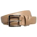 72 Smalldive Dark Beige Duo-ply Leather Belt, L 100/115 cm