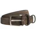 72 Smalldive Sartorial Slim Width Dark Brown Suede Belt, L 100/115 cm