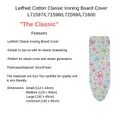 Leifheit L71600 Ironing Board Cover Cotton Classic Uni. 140 X 45cm