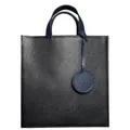 72 Smalldive Pebbled Leather Vertical Briefcase Tote, Blue