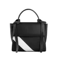 X Nihilo Bank Mini Leather Crossbody Bag Black White