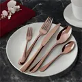 Charles Millen Signature Collection Helena Champagne Rose Gold Finish Cutlery