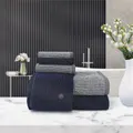 Charles Millen Signature Charcoal Bath Linen Collection Sage Towel, Steel Grey, Steel Grey, Hand Towel