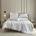 Canopy Eliott Silver Bedset 100% Bamboo, Silver, Single