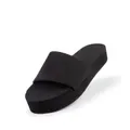 Indosole Womens Sandals Slides Platform Black, Black, EU 41-42