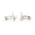 Marzthomson Classic Rectangle Silver Cufflinks With Detailing, Style C