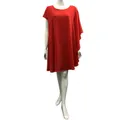 Joan Allen Asymmetrical Drape Dress, Tangerine, US 6