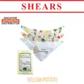 Shears Baby Bib Toddler Cotton Bibs 3 Pcs Set Yellow Potato