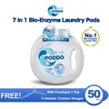 Poddo Enzyme Laundry Caps15g Each, 50 Pods + Free 1pc Of Foldable Clother Hanger