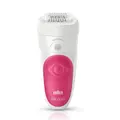 Braun Silk Epil 5 Se 5-513 Epilator Hair Removal For Women Wet & Dry Pink