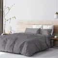 Suzanne Sobelle By Charles Millen Suzanne Sobelle Symphony Fitted Sheet Set, Flint Grey, Grey, Single