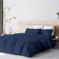 Suzanne Sobelle By Charles Millen Suzanne Sobelle Symphony Fitted Sheet Set, Deep Denim, Blue, Comforter