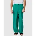 Justincassin Cyber Loose Fit Trousers Green, 34