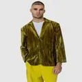 Justincassin Terrence Suede Blazer Gold, Small