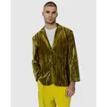 Justincassin Terrence Suede Blazer Gold, Small