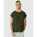 Justincassin Mateo Pocket Knitted Vest Green, Extra Large