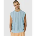 Justincassin Cassis Knitted Vest Blue, Small