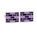 Marzthomson Brick Wall Cufflinks In Shades Of Purple J
