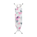 Brabantia Perfectfit Ironing Board, Steam Iron Rest, B, 124 x 38 Cm, Abstract Leaves