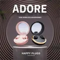 Happy Plugs Adore In-ear True Wireless Earbuds, Black