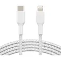 Belkin Braided Usb-c To Lightning Cable 1 Metre, White