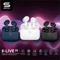 Soul S-live Premium Low Latency True Wireless Earbuds With Call Enhancement, Black