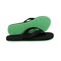 Indosole Mens Sandals Flip Flops Sneaker Sole - Lime Sole/black, Black / Lime Sole, EU 43-44