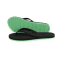 Indosole Womens Sandals Flip Flops Sneaker Soles - Lime Sole / Black, Black / Lime Sole, EU 41-42