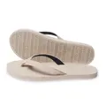 Indosole Womens Sandals Flip Flops Sneaker Soles - White Sole / Sea Salt, Sea Salt / White Sole, EU 41-42