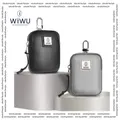 Wiwu E-pouch Pu Leather, Water-resistant, Skin-friendly With Portable Hook Storage Carrying Bag, Grey