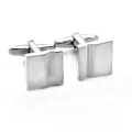 Marzthomson Silver Square With Curve Cufflinks