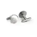 Orobianco L'unique Silver Round Flying Saucer Cufflinks -