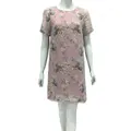 Joan Allen Floral Print Dress, Peach, US 6