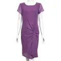 Joan Allen Chiffon Dress, Purple, US 6