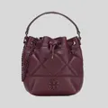 Tory Burch Willa Mini Willa Soft Quilt Bucket Bag Shoulder Bag Claret Rs-139289
