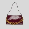 Manu Atelier Mini Kesme Shoulder Bag Burgundy Rs-2022582