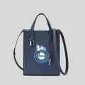 Marc Jacobs Grind Signet Snoopy Micro Tote Azure Blue Rs-4s3htt013h01