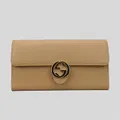 Gucci Icon Gg Interlocking Wallet Beige Rs-615524
