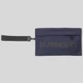 Burberry Unisex Logo Print Nylon Zip Wristlet Pouch Navy Blue Rs-80528411