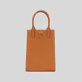 Burberry Grainy Leather Micro Frances Tote Warm Russet Rs-80627021