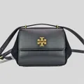 Tory Burch Juliette Leather Suede Small Crossbody Black Rs-89685