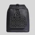 Coach Sullivan Backpack In Signature Canvas Black Charcoal Rs-c9864