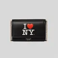 Kate Spade I Love Ny X New York Flap Chain Wallet Black Rs-k5298