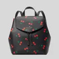 Kate Spade Lizzie Medium Flap Backpack Black Multi Rs-k6390
