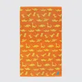 The Gang By Charles Millen Thesauraus Bath Towel, Orange