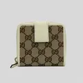 Gucci Women's Signature Gg Small Bifold Wallet White Rs-346056