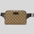 Gucci Signature Gg Canvas Unisex Waist Belt Bag Beige Rs-449174