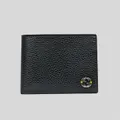 Gucci Men's Interlock Gg Logo Leather Bifold Wallet With Id Slot Black/yellow Rs-610465