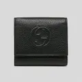 Gucci Soho Small Leather Trifold Wallet Black Rs-598207